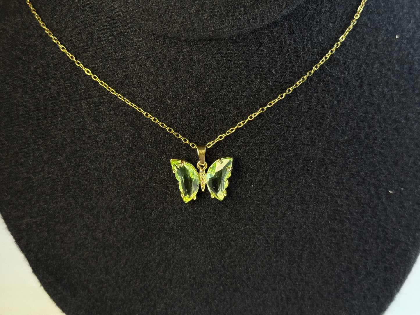 Collar Mariposa Verde