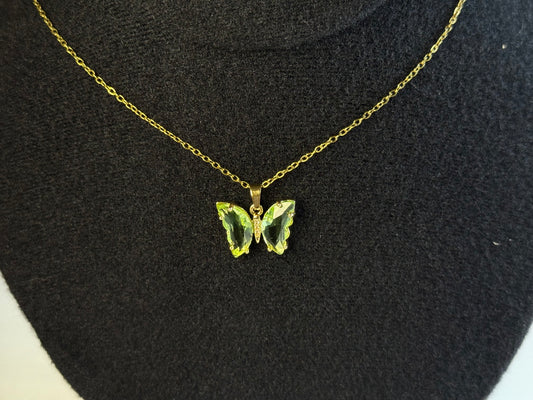 Collar Mariposa Verde